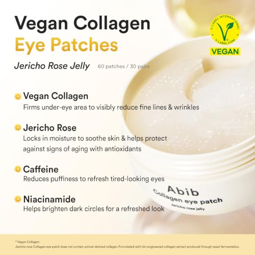 Image 5 of abib Vegan Collagen Eye Patches for Wrinkles & Fine Line, 60 Count