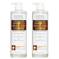 Thumbnail for Image 1 of Default Title for the product Advanced Clinicals Gentle Vitamin C Face Wash For Women & Men, 11.75 Fl Oz, 2PC