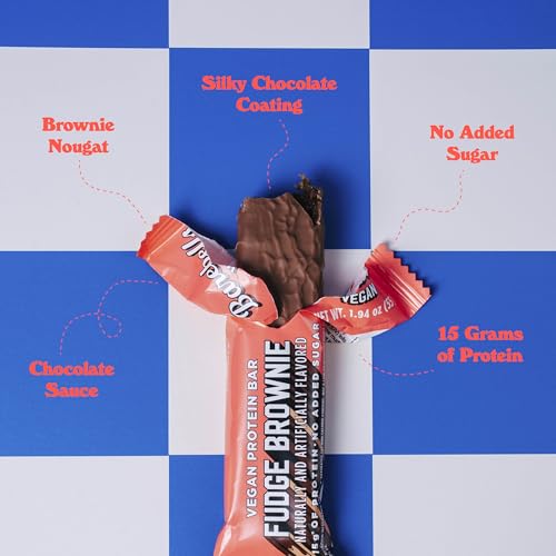 Image 4 of BAREBELLS Vegan Protein Bars Fudge Brownie 12 Count