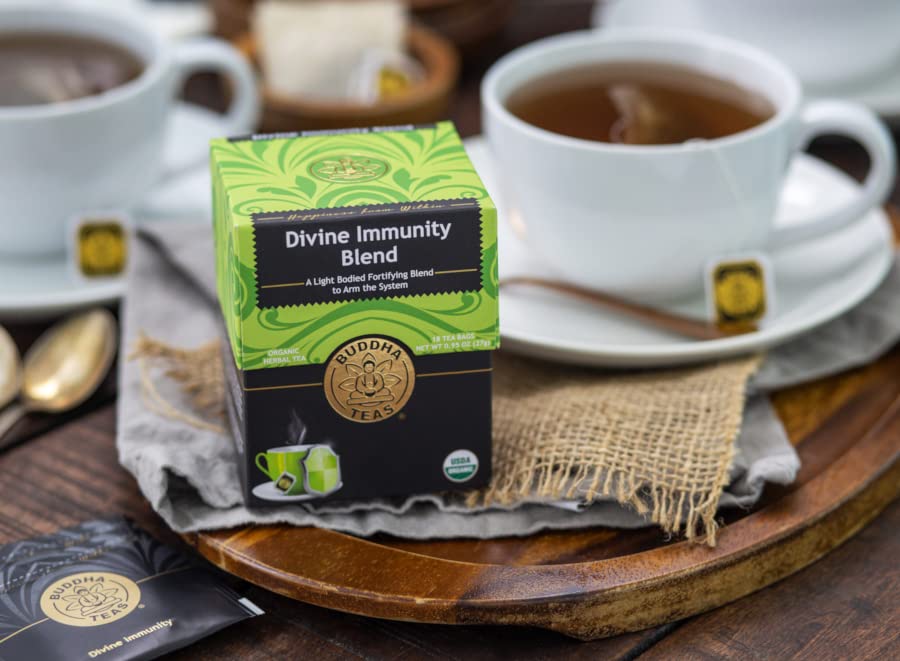Image 6 of Buddha Teas Organic Divine Immunity Blend Herbal Tea Caffeine Free