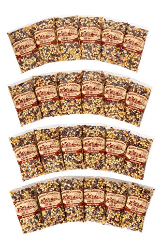 Image 8 of 4 Ounce (Pack of 24) for the product Amish Country Popcorn Rainbow Popcorn Kernels