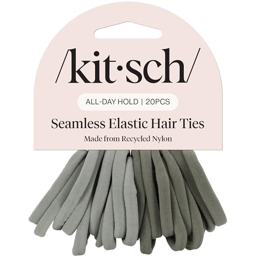 Image 1 of Default Title for the product Kitsch Elastic Hair Ties No Damage | Stretchy Hair Bands, 20pcs