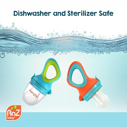 Image 6 of RAZBABY Baby Solids/Frozen Fruit Feeder Pacifier, Infant Teether Toy 6M
