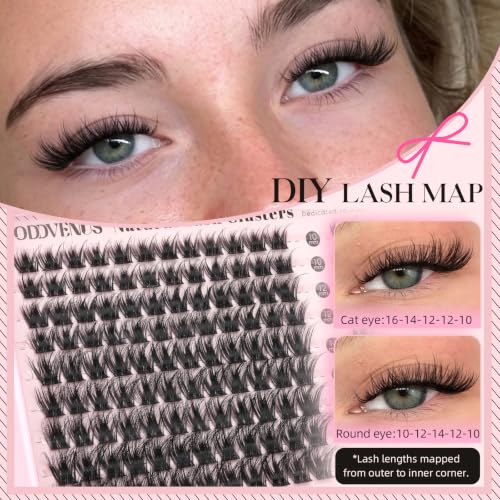 Image 11 of Goddvenus Fluffy Lash Clusters Natural D Curl Cluster Eyelash Extensions