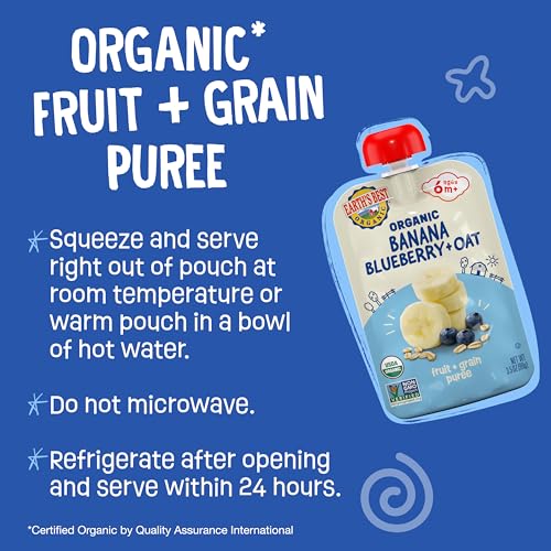 Image 3 of Earth's Best Organic Baby Food Pouches 3.5 oz Pack of 12