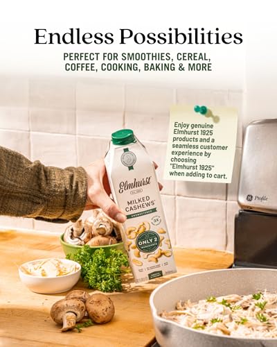 Image 4 of Elmhurst 1925 Cashew Milk Unsweetened - 32 Fl. Oz (Pack of 6)