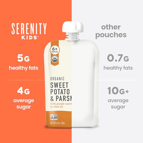 Image 6 of Serenity Kids Organic Baby Food Pouches, No Added Sugar, 3.5 Oz, 18 Pack