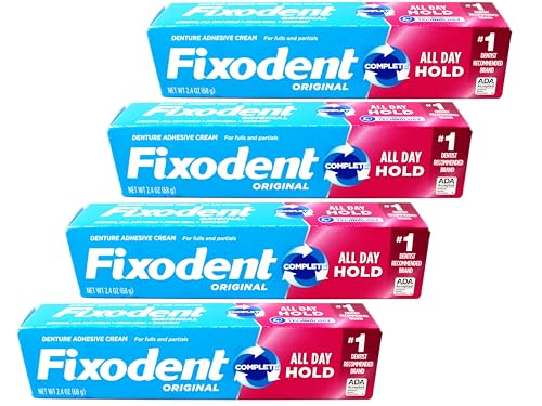 Image 11 of 2.4 Fluid Ounces / 9.6 Ounces for the product Fixodent Denture Adhesive Cream