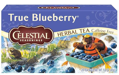 Image 1 of Default Title for the product Celestial Seasonings Herbal Tea, True Blueberry, 20 Count (Pack of 3)