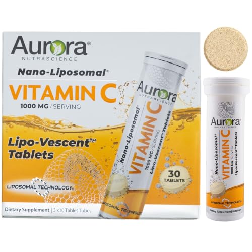 Image 1 of Default Title for the product Aurora Nutrascience Vitamin C Lipo-Vescent Tablets, 3 Tube Pack