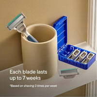 Thumbnail for Image 3 of Harry's Plus Trial Shaving Kit for Men - Handle, Blade Cartridge, Shave Gel