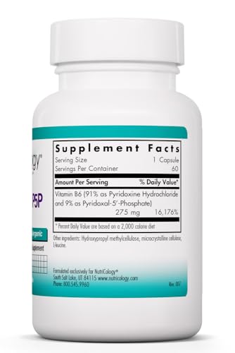 Image 2 of Nutricology Allergy Research Group Pyridoxine P5P 60 ct