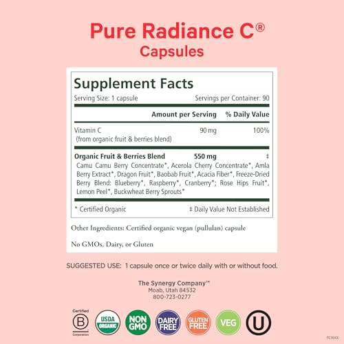Image 2 of PURE SYNERGY Pure Radiance C Organic Vitamin C Capsules (90 Capsules)