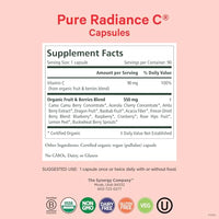 Thumbnail for Image 2 of PURE SYNERGY Pure Radiance C Organic Vitamin C Capsules (90 Capsules)