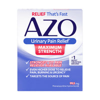 Thumbnail for Azo Standard Maximum Strength Tablets For Urinary Pain Reliever Box Of 1