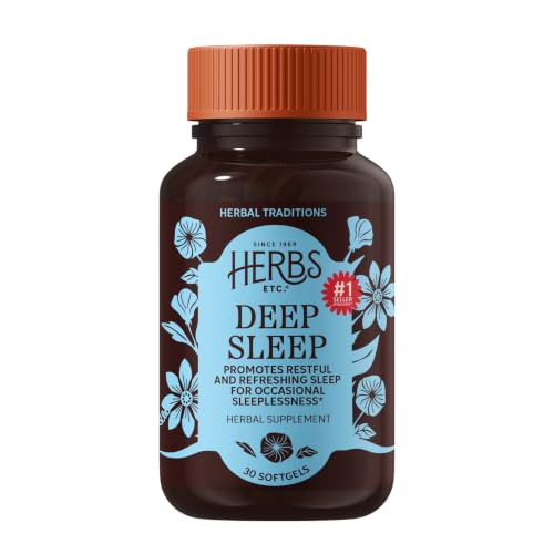 Image 2 of 30 Count (Pack of 1) for the product Herbs Etc. Deep Sleep Softgels