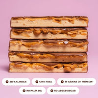 Thumbnail for Image 5 of BAREBELLS Soft Protein Bars Salted Peanut Caramel - 12 Bars, Pack of 1-16g