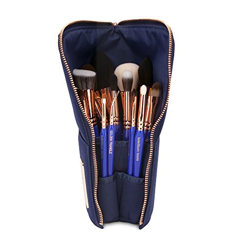 Image 6 of BDELLIUM TOOLS Professional Makeup Brush Golden Triangle Phase II Complete 15pc Brush Set with Pouch