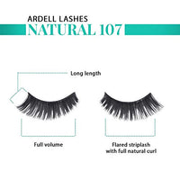 Thumbnail for Image 4 of Ardell Natural 107 False Eyelashes Soft Volume Strip Lashes Black, 4 Pack