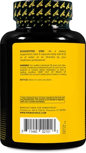 Image 4 of Primaforce Nitric Oxide Booster (2,250mg) 120 Capsules, 40 Servings