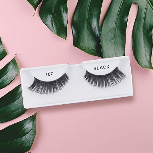 Image 3 of Ardell Natural 107 False Eyelashes Soft Volume Strip Lashes Black, 4 Pack