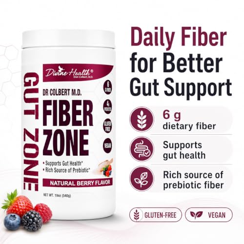 Image 2 of Divine Health Dr. Colbert MD Fiber Zone Powder 19oz