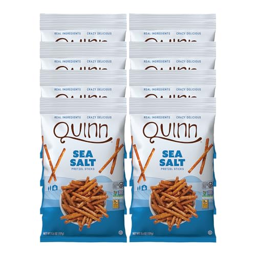 Image 1 of Default Title for the product Quinn Gluten Free Sea Salt Pretzel Sticks - 5.6 Oz (Pack of 8)