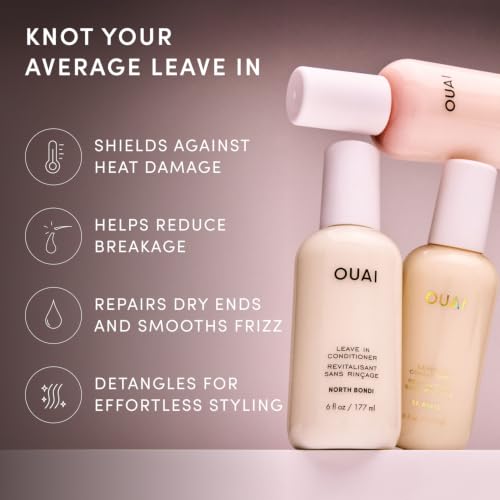 Image 4 of OUAI Multitasking Leave In Conditioner - St. Barts Scent - Travel Size