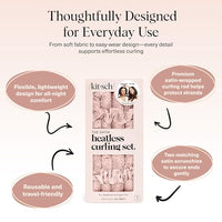 Thumbnail for Image 4 of Kitsch Satin Heatless Curls Overnight Set - Micro Dot