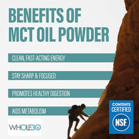 Thumbnail for Image 3 of BUBS Naturals MCT Oil Powder - Premium MCT Oil & Keto Coffee Creamer - 10.6 oz