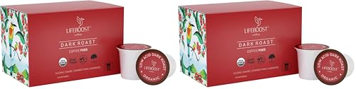 Image 1 of Default Title for the product LIFEBOOST Dark Roast Low Acid Coffee K Cups 10 Count Pack of 2