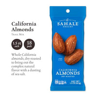 Thumbnail for Image 2 of Sahale Snacks California Dry Roasted Almonds, 1.5 oz Grab & Go Bags (18 Packs)