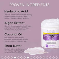 Thumbnail for Image 2 of Advanced Clinicals Hyaluronic Acid Hydrating Cream  Hyaluronic Acid Moisturizing Gel Face Mask Set