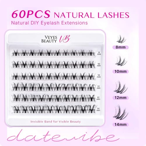 Image 14 of VEYESBEAUTY Lash Clusters Individual Eyelash Extensions