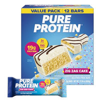 Thumbnail for Image 1 of Default Title for the product Pure Protein Zig Zag Cake Protein Bars, 19g Protein, Gluten Free, 12 Ct