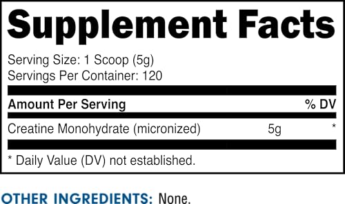 Image 2 of Bucked Up Pure Micronized Creatine Monohydrate 600 Grams