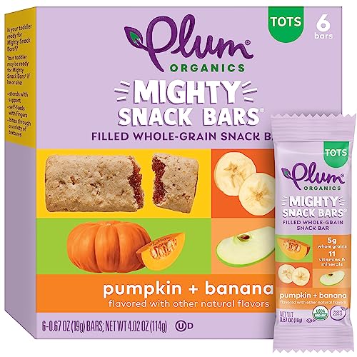 Image 4 of Plum Organics Mighty Snack Bars - Pumpkin and Banana - 0.67 oz Bars (Pack of 48)