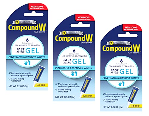 Image 1 of Default Title for the product Compound W Wart Remover Fast-Acting Gel, 0.25 oz Pack of 3