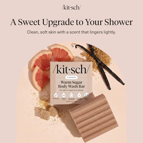 Image 3 of Kitsch Warm Sugar Body Wash Bar Soap for Women, 4 oz