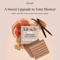 Thumbnail for Image 3 of Kitsch Warm Sugar Body Wash Bar Soap for Women, 4 oz