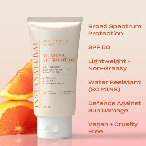 Image 2 of InstaNatural Vitamin C SPF 50 Lotion: Broad Spectrum Sunscreen, 5 Fl Oz
