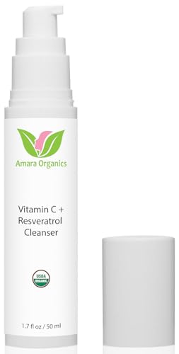 Image 1 of Default Title for the product Organic Vitamin C Facial Cleanser with Resveratrol - USDA Certified Organic Face Wash - 1.7 fl oz