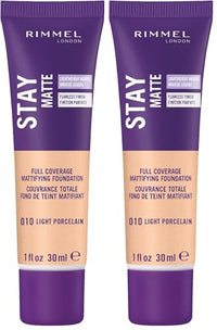 Thumbnail for Image 31 of Light Porcelain / 1 Fl Oz (Pack of 2) for the product Rimmel Stay Matte Liquid Foundation