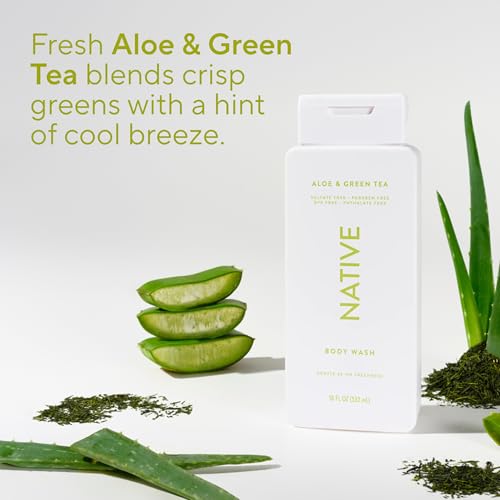 Image 5 of Native Clean Body Wash Aloe & Green Tea Scent 18 fl oz