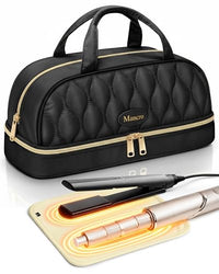 Thumbnail for Image 3 of Gold Black / Standard for the product Mancro Hair Tools Travel Bag Compatible with Shark Flexstyle