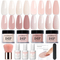 Thumbnail for Image 5 of Amber Glitter for the product AZUREBEAUTY Dip Powder Nail Kit