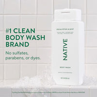 Thumbnail for Image 3 of Native Clean Body Wash for Women & Men, Eucalyptus & Mint, 18 fl oz