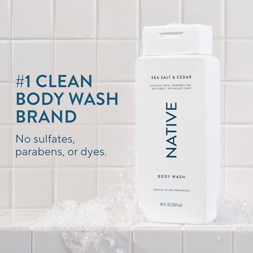 Image 2 of Native Natural Deodorant & Body Wash Bundle for Men 2.65 oz & 18 oz (Pack of 2)