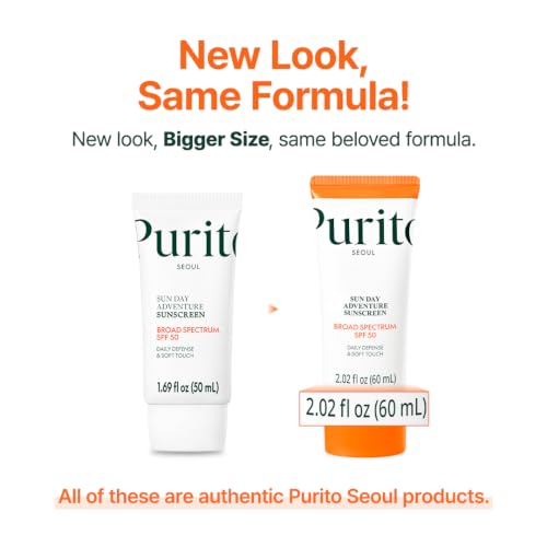 Image 2 of PURITO Korean Sunscreen SPF 50 for Sensitive Skin, 2.02 fl.oz