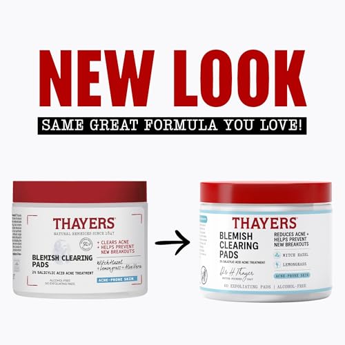 Image 2 of THAYERS Blemish Clearing Acne Pads, Salicylic Acid Acne Treatment, 60 Ct